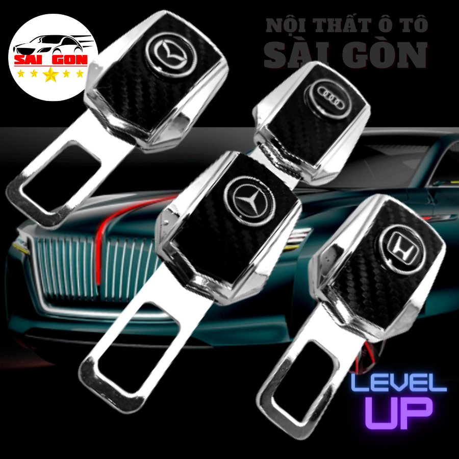 Chốt cài dây an toàn ô tô loại cao cấp, chốt dây an toàn được làm bằng hợp kim chắc chắn và bền đẹp, đầy đủ các hãng xe.