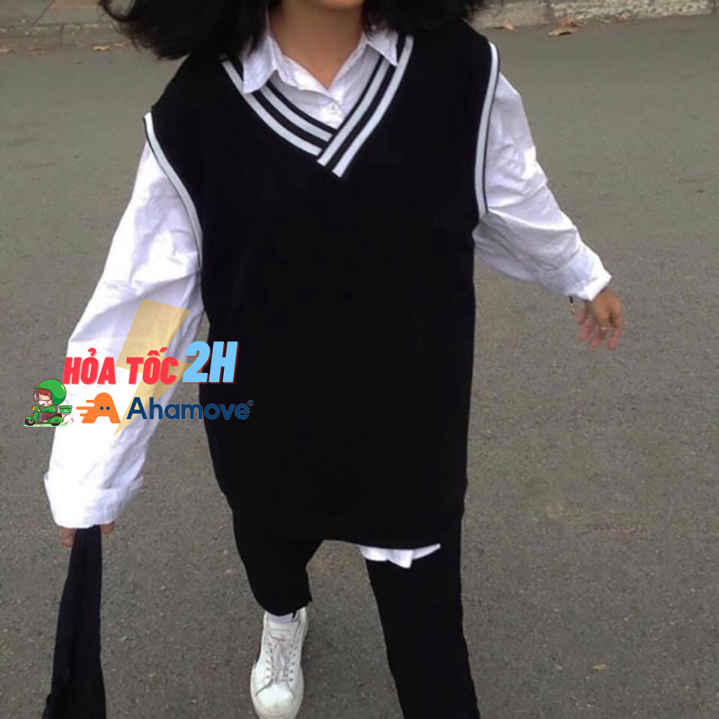 [HCM]Áo gile nam nữ unisex đen viền sọc - Áo Ghi Lê unisex (Có bigsize 2XL 3XL) - Lay Unisex