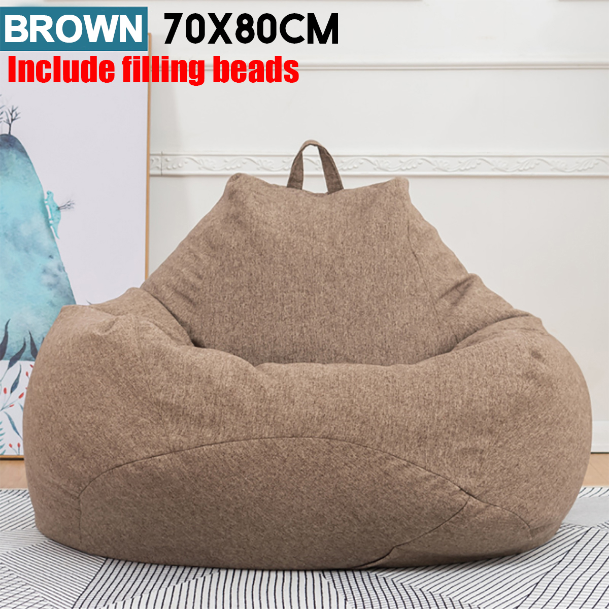 large classic bean bag chair