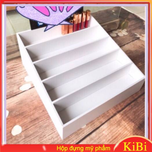 Kệ trưng bày mỹ phẩm phân tầng đựng nước hoa trưng bày sơn móng nail và son