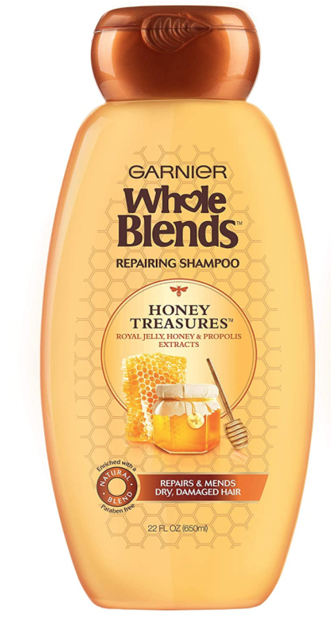 Dầu gội cho tóc hư tổn Garnier Hair Care Whole Blends Honey Treasures Repairing Shampoo 370ml/500ml/650ml (Mỹ)