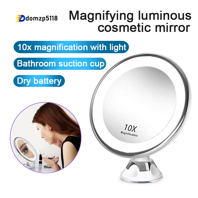 Buy 10x Magnifying Bathroom Mirror With LED Light Harvey Norman AU 1pcs 10x Utility Suction