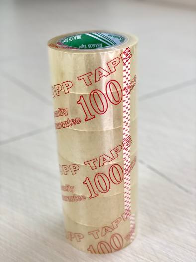BĂNG KEO TRONG LOẠI LỚN 48MM 100 YARD, từng cuộn hoặc nguyên cây 6 cuộn băng dính đóng gói hàng hóa sản phẩm, cuộn băng keo lớn trong suốt, dán thùng carton dọn nhà, nguyên lốc băng keo xịn cao cấp tiện lợi giá rẻ LOTA SHOP