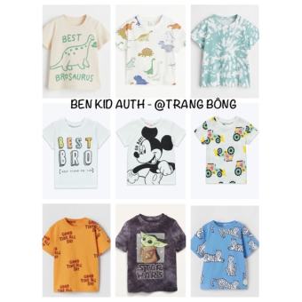 Áo phông HM-Zara- Geo- Matalan AUTH cho bé(mẫu 2022 mới nhất)