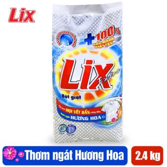 Bột Giặt Lix Extra Hương Hoa 2.4Kg EB024 - Tẩy Sạch Vết Bẩn Cực Mạnh