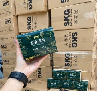 BÁN LẺ 1 GÓI Giấy Ăn SKG Hàn Quốc 300 Tờ