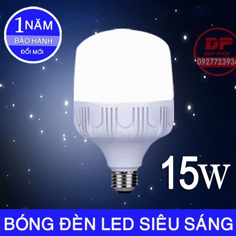 BÓNG ĐÈN LED 15W SIÊU SÁNG SỬ DỤNG NGUỒN 220V , BẢO HÀNH 1 NĂM ĐỔI MỚI