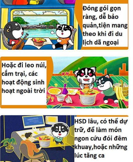 CƠM TỰ SÔI Cơm ăn liền ĐỦ VỊ - Cơm tự sôi Panda