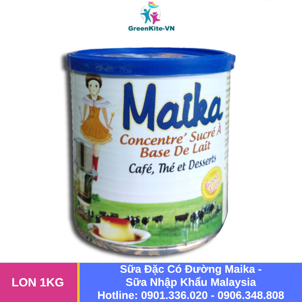 Sữa đặc có đường maika - sữa đặc nhập khẩu malaysia lon 1kg