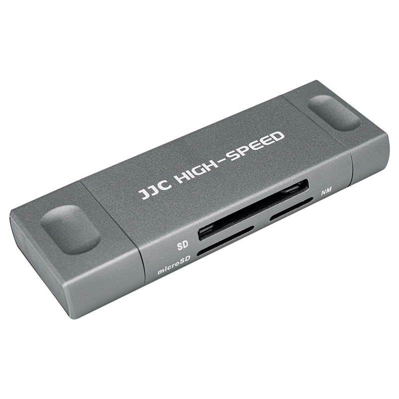 Jjc usb 3.0 đầu đọc thẻ cho thẻ nhớ nm card nano, sd, sdhc, sdxc, microsd, microsdhc, microsdxc, hỗ trợ windows 11/10/8.1/8/7/xp/vista, macos, chrome, linux sytem