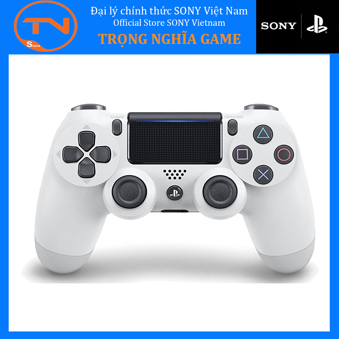 Tay cầm chơi game PS4 White Limited - Hàng Chính Hãng Sony Việt Nam Bảo Hành 12 Tháng