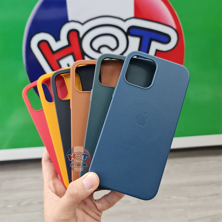 Ốp lưng da leather case magsafe cho iphone 12 pro max / 12 pro / 12