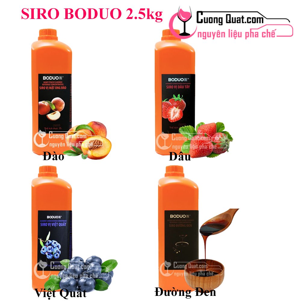 Syrup boduo 2 lít nhiều mùi