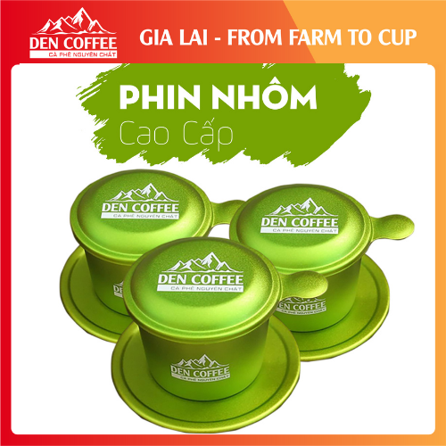 Phin pha cà phê ,phin nhôm cao cấp màu xanh lá
