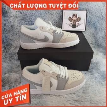 [Ảnh thật] giầy thể thao AIR JORDAN 1 Low paris xám gót xanh thời trang cực đẹp cho cả nam và nữ