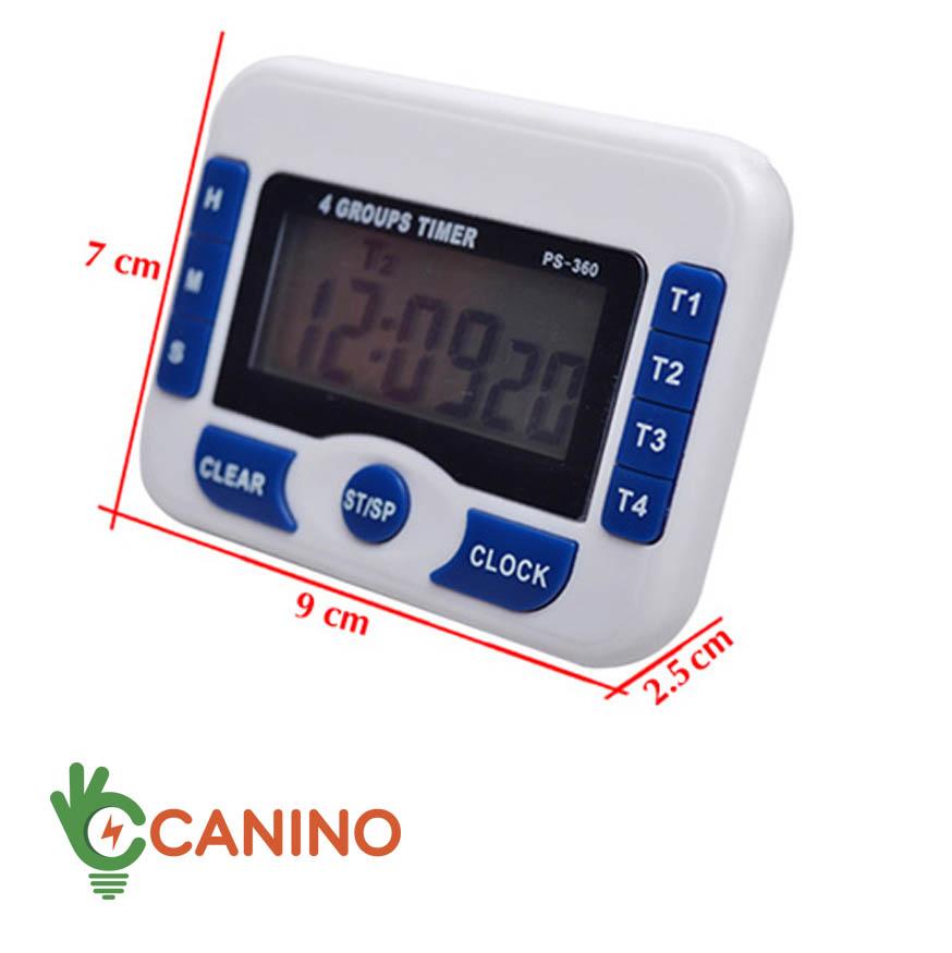 Đồng hồ bấm giờ đếm ngược điện tử 4in1 PS-360
