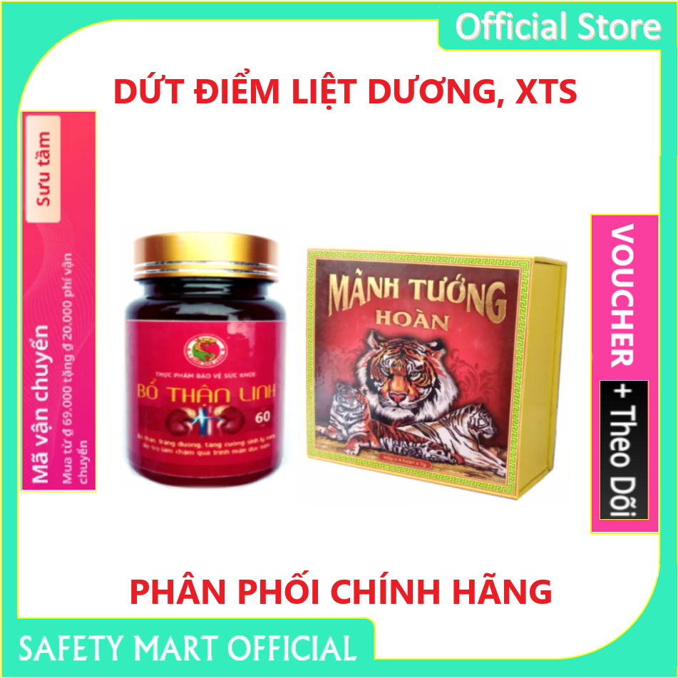 Viên Uống Mãnh Tướng Hoàn và Bổ Thận Linh - Y Dược Bảo Long - Dứt Điểm XTS YSL Nam Giới - Hàng Chính Hãng