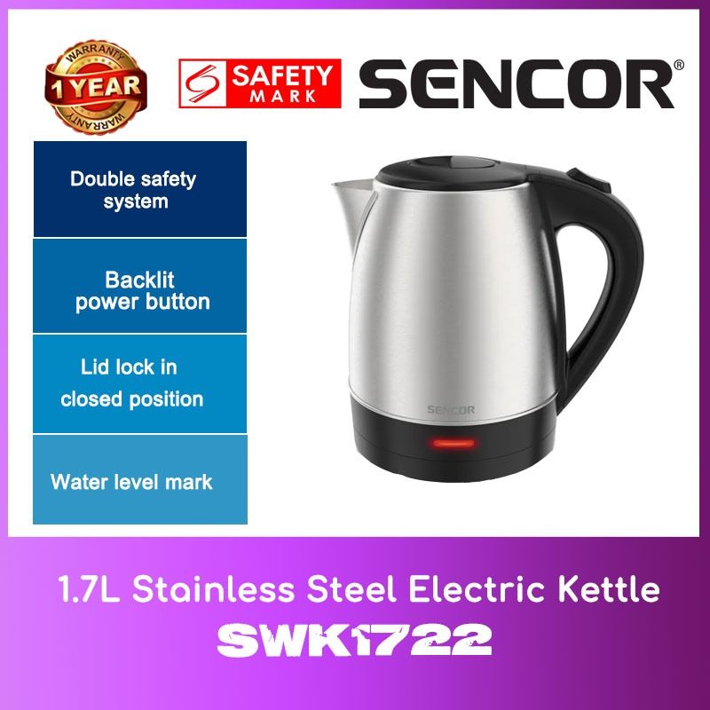 Sencor SWK1815VT Electric Kettle 1.8L - Violet Purple