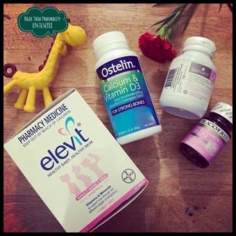 COMBO BẦU ÚC Bộ Tứ Siêu Đẳng Dành Cho Bà Bầu - ELEVIT - DHA BIOLANDS - CANXI OSTELIN - SẮT BLACKMORES DATE MỚi