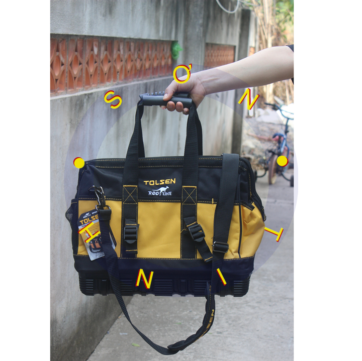 Túi Đựng Dụng Cụ 16" Đáy Nhựa Tolsen 80103