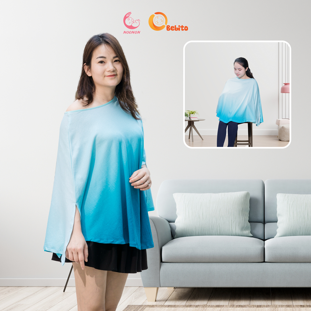 Áo Choàng Cho Con Bú Nơi Công Cộng Cotton Cao Cấp - Khăn Choàng Cho Bé Bú Dùng Với Nhộng Chũn, Quấn Chũn, Túi Ngủ