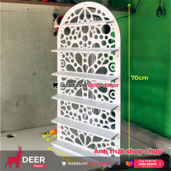 Kệ Trưng Bày Nước Sơn Móng Tay Họa Tiết Hoa Lá - DEER DECOR