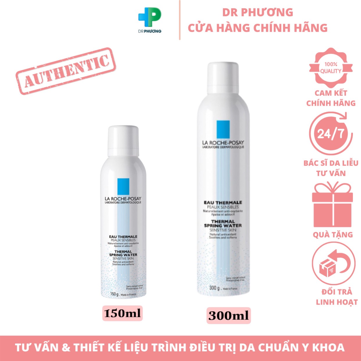 ✅ xịt khoáng la roche-posay-150ml và 300ml -thermal spring water