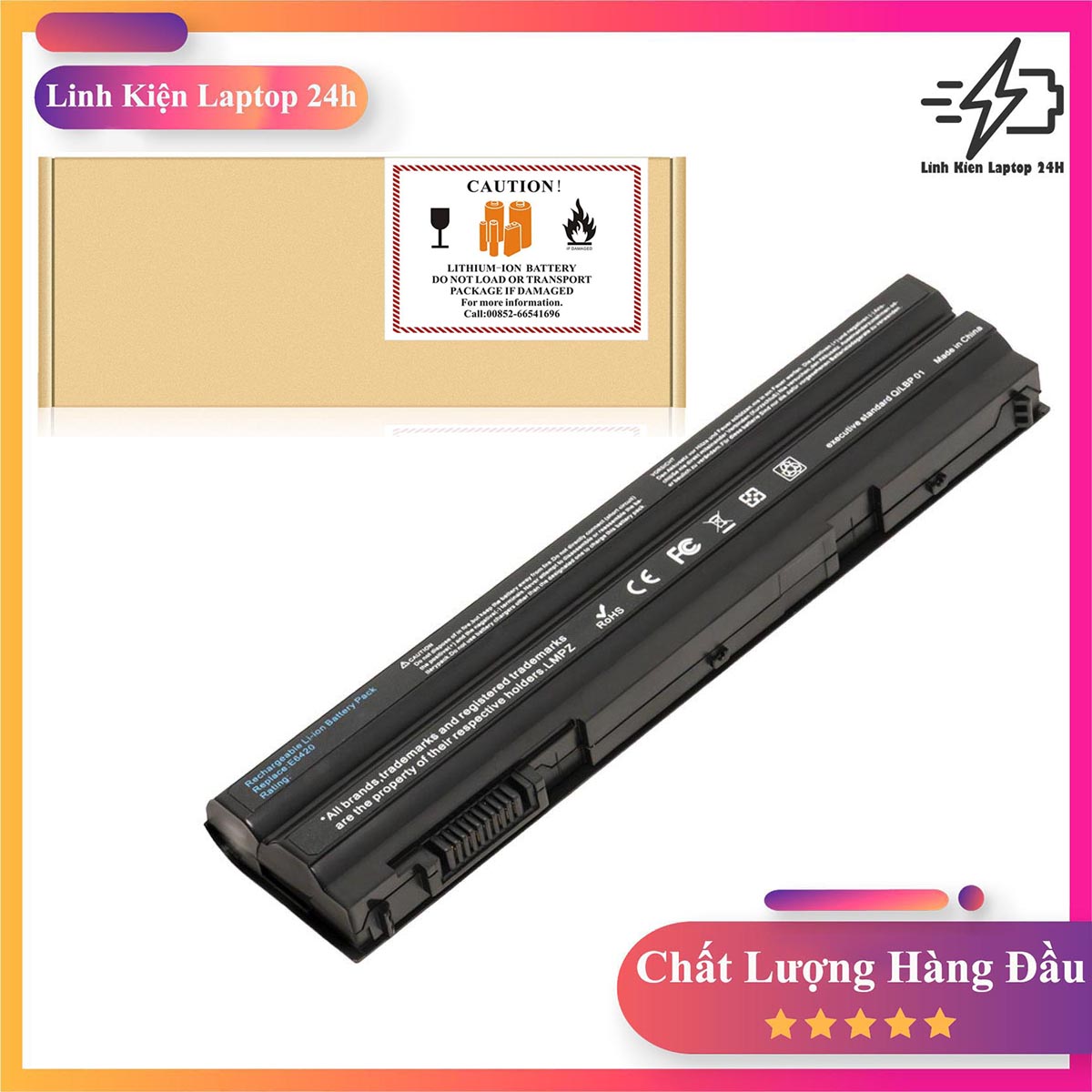 Pin laptop dell t54fj 8858x m5y0x e6420 e6430 dùng cho latitude e5420 e5430 e5520 e5530 e6530 e6520