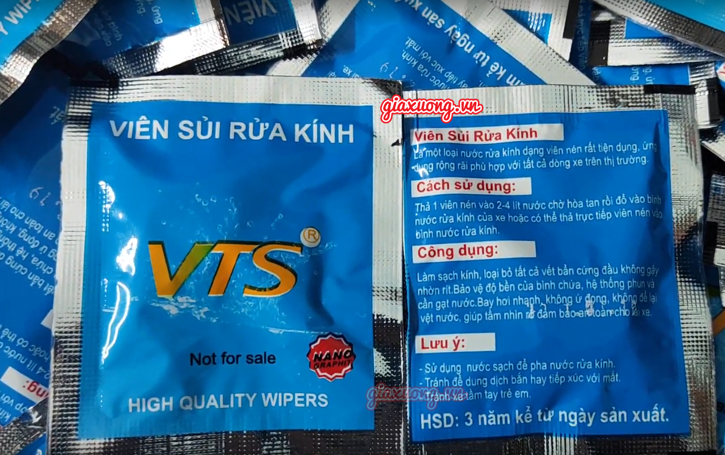 Viên Sủi Pha Nước Rửa Kính, Chính Hãng 100%, Viên Sủi Rửa Kính, Chất lượng cao, Sản xuất Việt Nam, Free ship