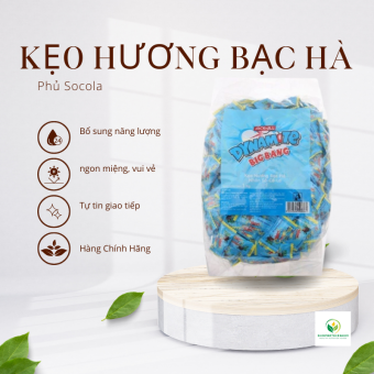 Kẹo Hương Bạc Hà Nhân Socola DYNAMITE BIGBANG CHOCOMINT CANDY Túi 1 Ký