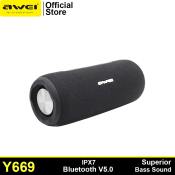 Awei Y669 TWS Outdoor Portable Bluetooth Speaker with Superior Sound