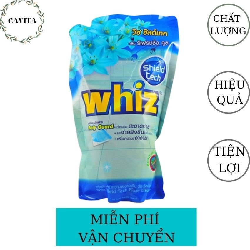 [FreeShip] Nước Lau Sàn Whiz 800ml Thái Lan CAVITA giúp đuổi côn trùng, diệt khuẩn hiệu quả (Màu Xanh)