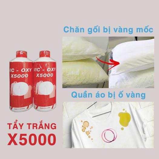 NƯỚC TẨY TRẮNG QUẦN ÁO VIC OXY X5000