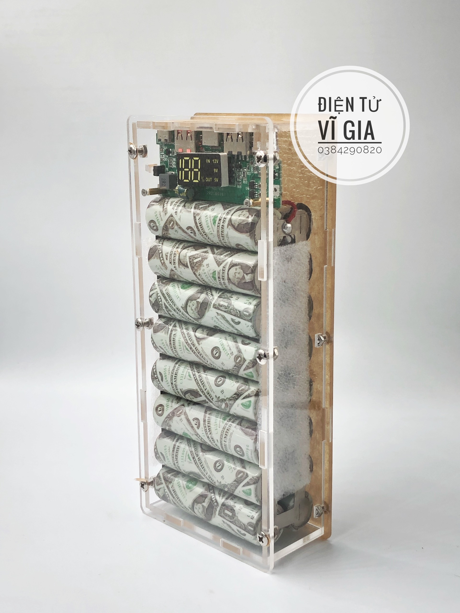 [HCM]Sạc Dự Phòng MICA Trong Suốt Cao Cấp Chuẩn 40000mAh