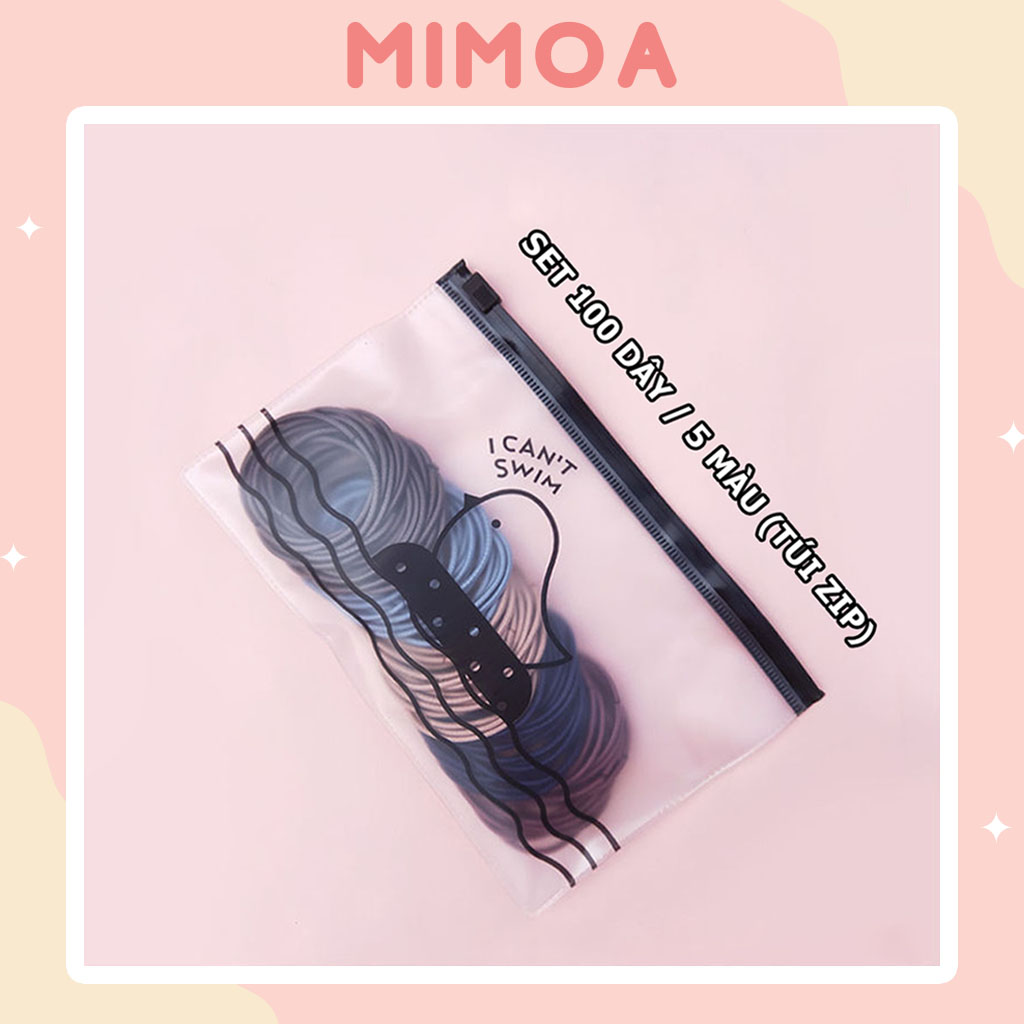 Set 100 dây cột tóc nữ xinh