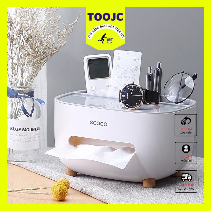 Hộp đựng giấy để bàn cao cấp Ecocoo
