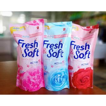 Combo 5 túi nước xả vải Freshsoft 600ml Thái siêu thơm, tiết kiệm