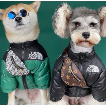 DY LOVING Túi Thời Trang Cổ Điển Cho Thú Cưng 2 Phong Cách Ba Lô In Logo Thương Hiệu Xu Hướng Túi Đeo Hông Mèo Và Chó Chất Liệu PU Cho Schnauzer Bông