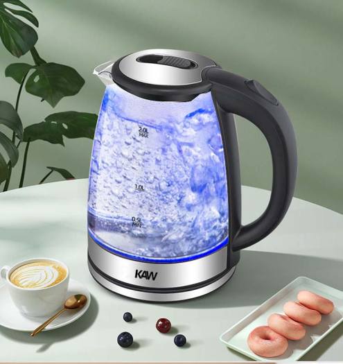 Bán Máy Nước Nóng, Ấm Siêu Tốc KAW, Bình Đun Nước Siêu Tốc Thủy Tinh Cao Cấp, Thiết Kế Sang Trọng, Chất Liệu Thủy Tinh Cao Cấp, Nấu Nước Trong 30S - Bảo Hành Uy Tín 1 Đổi 1.(Giá Giảm-50%)