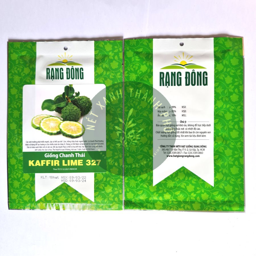 [GIAO HÀNG 2 GIỜ] Hạt giống Chanh Thái, Kaffir lime, chanh chúc, 10 hạt