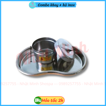 Khay inox hạt đậu, hũ inox dùng trong phun xăm