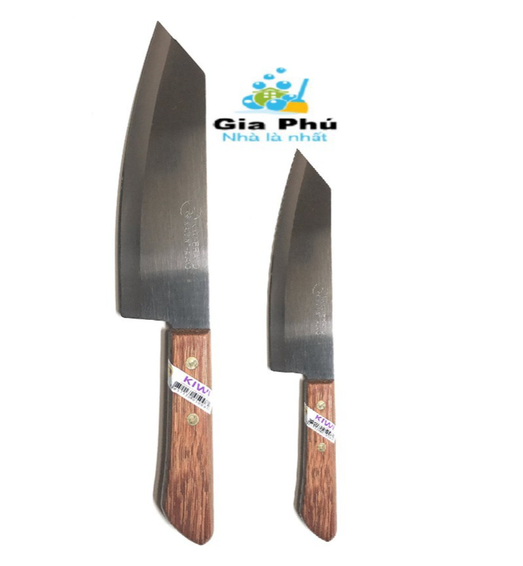Bộ 2 dao Thái Lan nhà bếp cán gỗ Kiwi cao cấp Gia Phú
