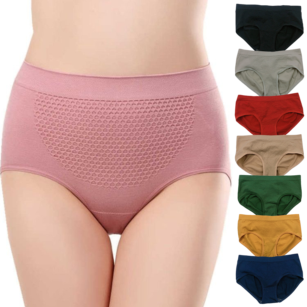 Lazada Philippines - 12 Colors Ladies Cotton Knickers Underwear Antibacterial Hip Lifting 3D  Slim Panties 610