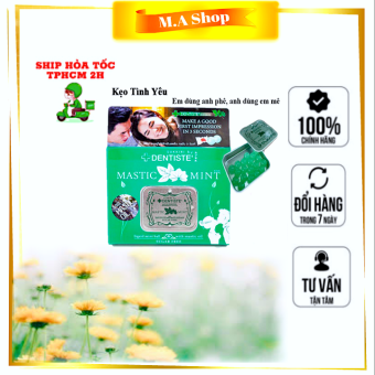 Kẹo phòng the ngậm thơm miệng bạc hà Thái Lan Love Mint - Hộp 20viên - Ma Shop