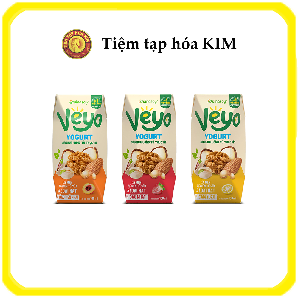 Sữa chua uống Veyo lốc 3 hộp 180ml
