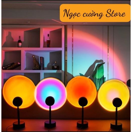 ❇☂  Đèn led sống ảo💞 CÓ MIKA CHUYỂN ĐỔI 4 MÀU💞 hoàng hôn cầu vòng mặt trời chup ảnh quay video tiktok siêu hót