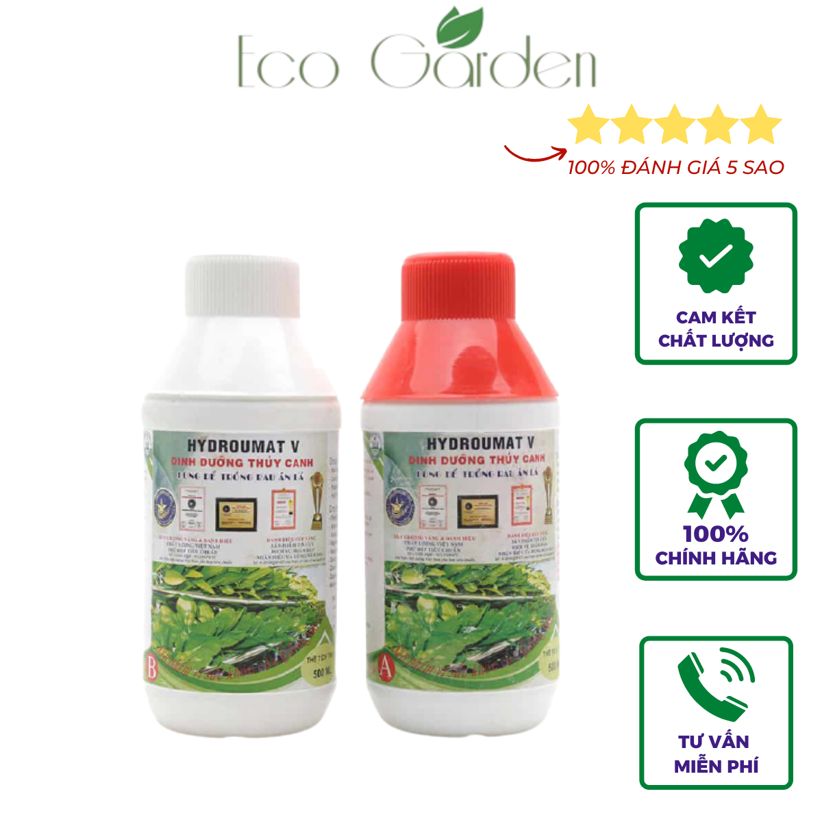 Dung dịch thủy canh Hydro Umat V hoặc Hydro Umat F - 01 Cặp