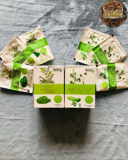 Bột rau sấy lạnh Isito, bột sấy lạnh.