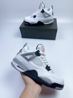 Giày Thể Thao Jordan 4 Trắng - Bản 1.1- [Tặng 1 bộ dây + Free Ship + Full Box + Bill + Phụ Kiện]