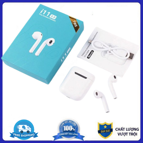 Tai nghe bluetooth i11 - Bluetooth 5.0, Nút cảm ứng, Tai nghe nhét tai không dây, Tai nghe bluetooth, Tai nghe true wireless - HÀNG LOẠI 1 2020